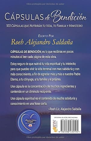 Capsulas de Bendición: 100 Cápsulas que Nutrirán tu Vida, tu Familia y Ministerio (Spanish Edition) - Imagen 2